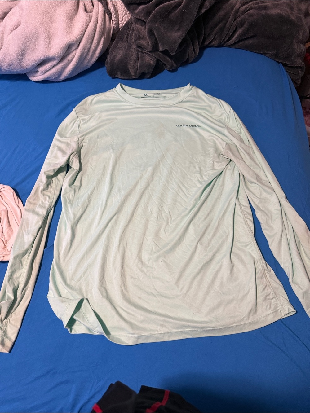 Men's Long-Sleeve Performance Shirt - Mint Green